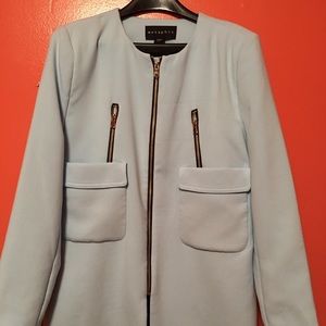 Metaphor long jacket, fully lined, size large.